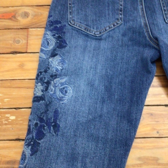Ap.ny jeans floral embroidered denim size 6 - Picture 7 of 14